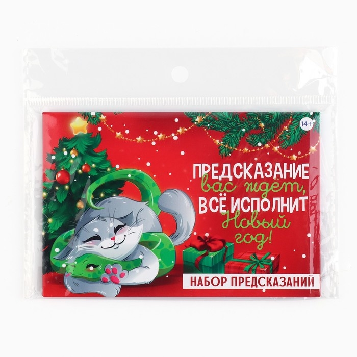 Набор предсказаний на Новый Год в конверте «Новогодняя коллекция: Все исполнит новый год», 8 х 12 см Набор предсказаний на Новый Год в конверте «Новогодняя коллекция: Все исполнит новый год», 8 х 12 см