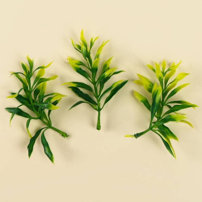 Веточка зелени, размер 1 шт. — 9 × 3 × 3 см, набор 3 шт. Веточка зелени, размер 1 шт. — 9 × 3 × 3 см, набор 3 шт.