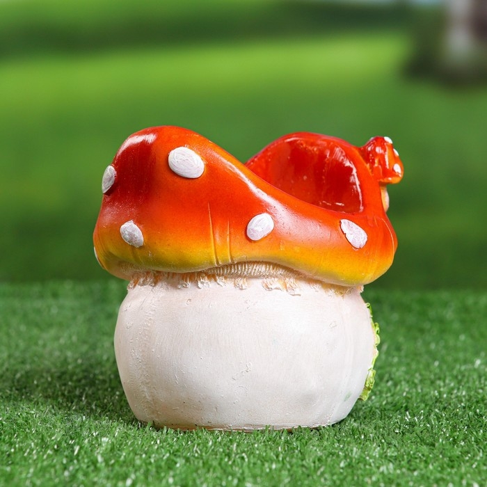 Фигурное кашпо  Фигурное кашпо "Гриб" 14х13х13см