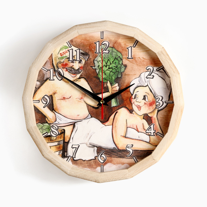Часы банные Часы банные "№6" с рисунком