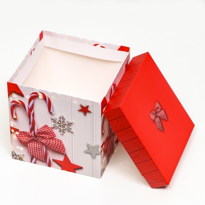 Новый год. Коробка Самосборная «Новый год леденцы» 15 х 15 х 15 см Новый год. Коробка Самосборная «Новый год леденцы» 15 х 15 х 15 см