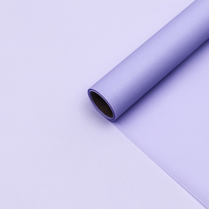 Пленка для цветов Пленка для цветов "Шёлк", сиреневый, 58 см х 5 м