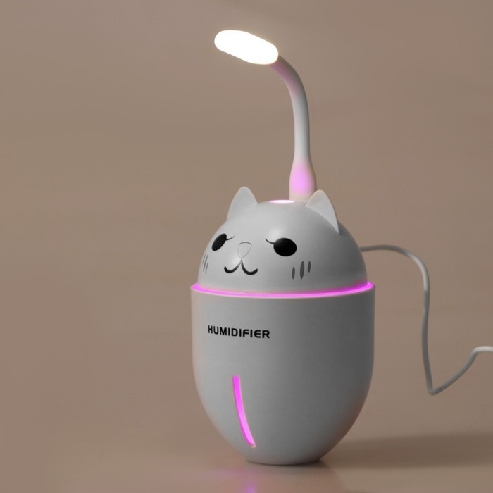 Увлажнитель воздуха Luazon HM-2, ультразвуковой, 400 мл, 2 Вт, портативный, серый Увлажнитель воздуха Luazon HM-2, ультразвуковой, 400 мл, 2 Вт, портативный, серый