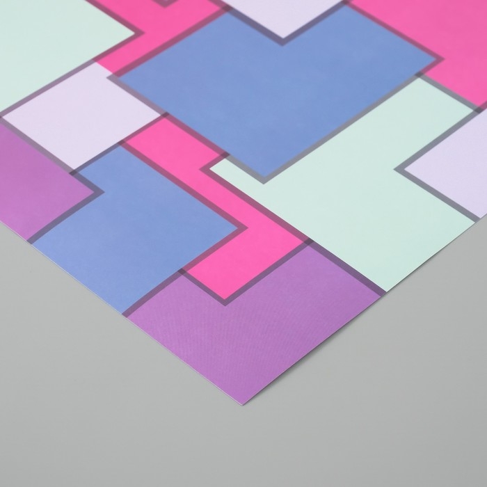 Бумага для скрапбукинга Бумага для скрапбукинга "Яркая геометрия" плотность 180 гр набор 5 шт 30,5х32 см