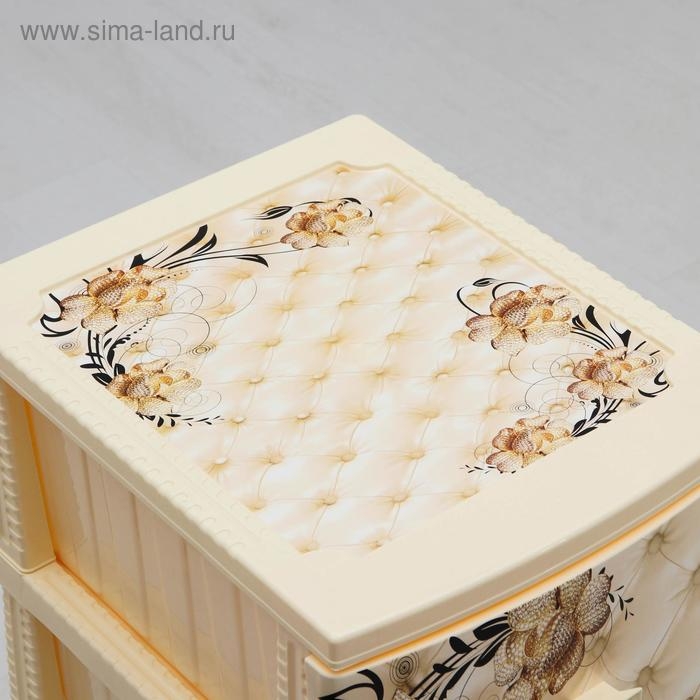 Комод 4-х секционный «Декор. Барокко», цвет слоновая кость Комод 4-х секционный «Декор. Барокко», цвет слоновая кость