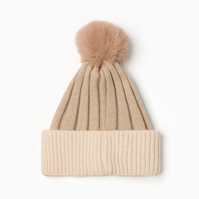 Шапка детская MINAKU, цв.бежевый, р-р 48-50