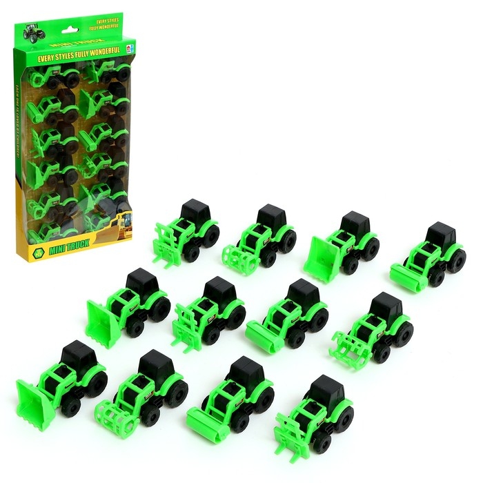 Набор тракторов «Фермер», 12 шт Набор тракторов «Фермер», 12 шт