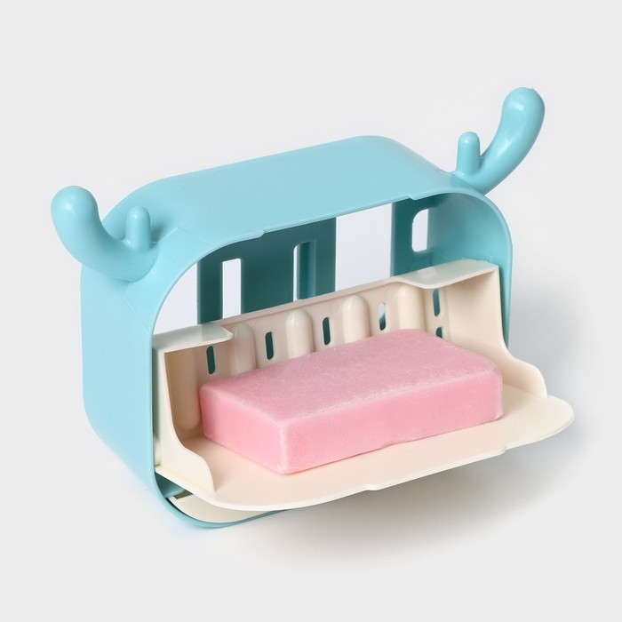 Мыльница «Барашек», пластик, 15,5×10,5×4 см, цвет голубой Мыльница «Барашек», пластик, 15,5×10,5×4 см, цвет голубой