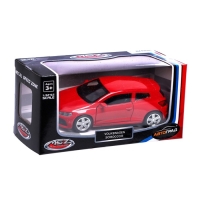 Машина металлическая VOLKSWAGEN SCIROCCO R1, 1:38, инерция, открываются двери, цвет красный