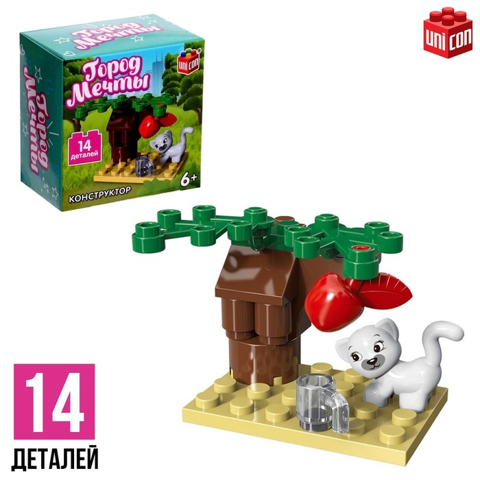 Конструктор Город мечты «Кошечка под деревом», 14 деталей Конструктор Город мечты «Кошечка под деревом», 14 деталей