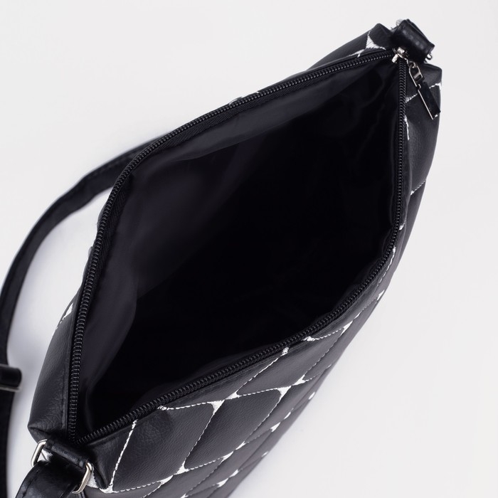 Кросс-боди на молнии, цвет чёрный Кросс-боди на молнии, цвет чёрный