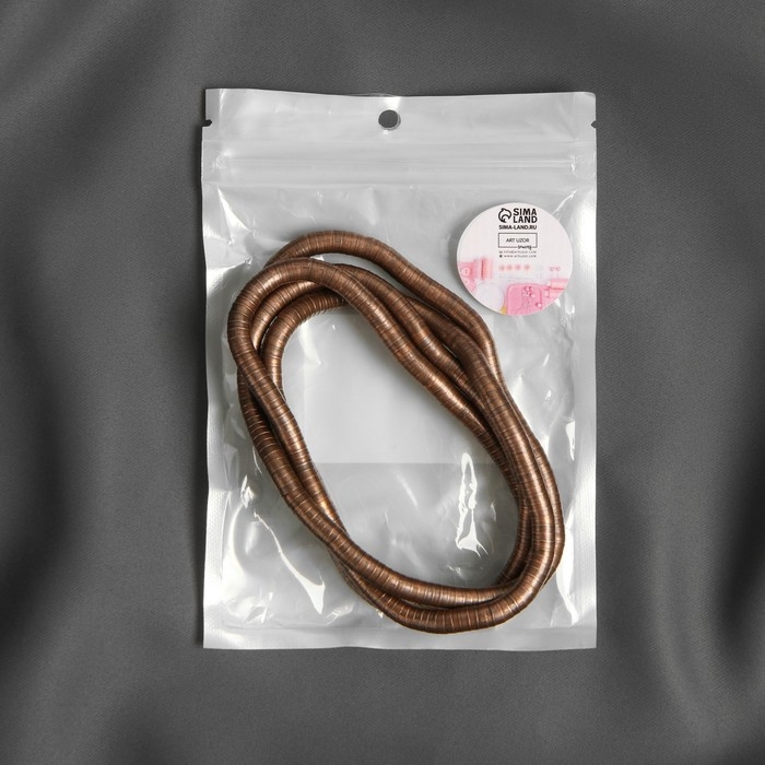 Подхват для штор «Гибкий шнур», d = 7 мм, 50 см, цвет медный Подхват для штор «Гибкий шнур», d = 7 мм, 50 см, цвет медный