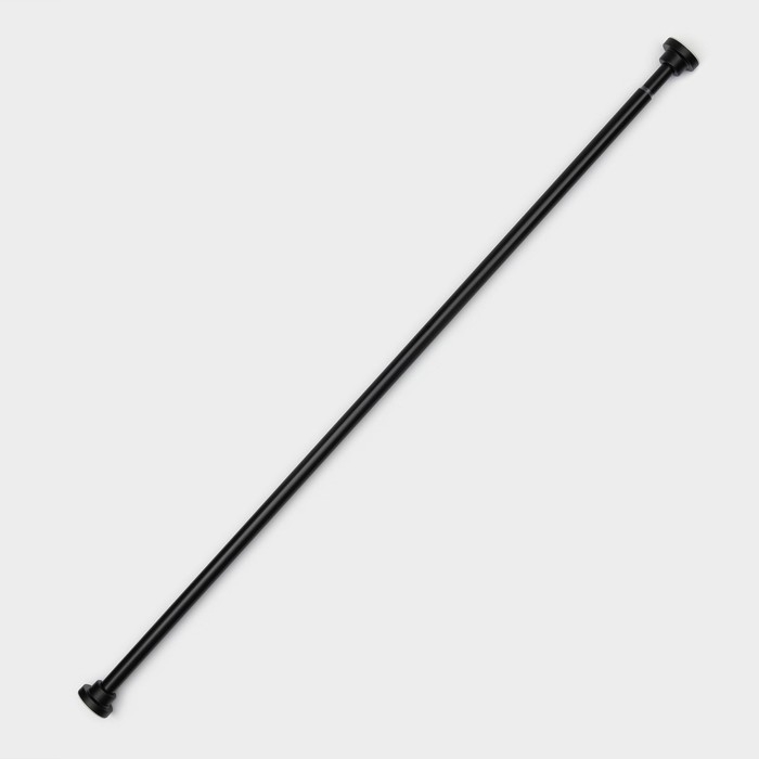 Карниз для ванной SAVANNA, телескопический, 110-200 см, нержавеющая сталь, цвет черный Карниз для ванной SAVANNA, телескопический, 110-200 см, нержавеющая сталь, цвет черный