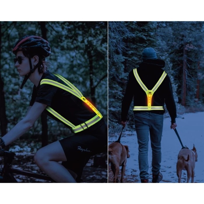 Жилет сигнальный, светоотражающий с регулируемым размером, салатовый, LED сигнал, 4 режима Жилет сигнальный, светоотражающий с регулируемым размером, салатовый, LED сигнал, 4 режима