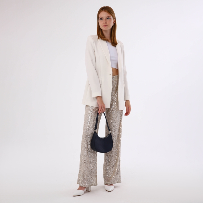 Сумка женская на молнии, цвет синий Сумка женская на молнии, цвет синий