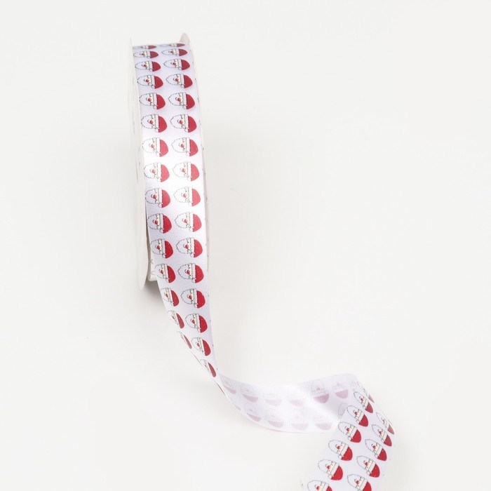 Новый год. Лента для декора и подарков, Дед Мороз, 2 см х 45 м Новый год. Лента для декора и подарков, Дед Мороз, 2 см х 45 м