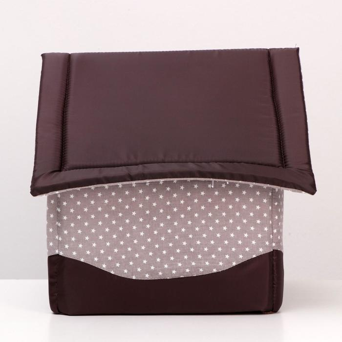 Домик  Домик "Звездочки", 34 х 32 х 37 см, коричневый