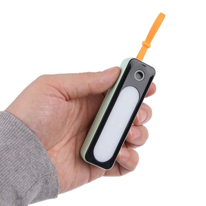 Внешний аккумулятор DX151, 5000 мАч, USB, Type-C, кабель Type-C, фонарь, зелёный Внешний аккумулятор DX151, 5000 мАч, USB, Type-C, кабель Type-C, фонарь, зелёный