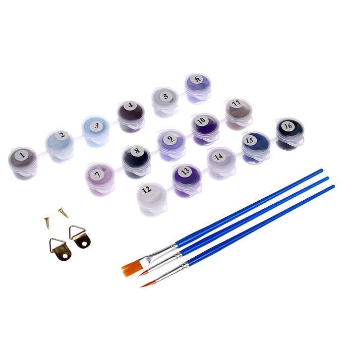 Картина по номерам на холсте с подрамником &laquo;Одинокий волк&raquo;, 20х30 см