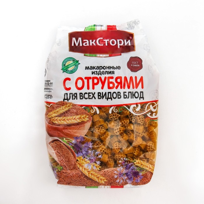 Макаронные изделия Макстори , с отрубями, 350 г Макаронные изделия Макстори , с отрубями, 350 г