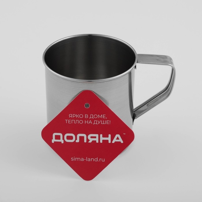 Кружка из нержавеющей стали Доляна «Индия», 330 мл, d=7,8 см Кружка из нержавеющей стали Доляна «Индия», 330 мл, d=7,8 см
