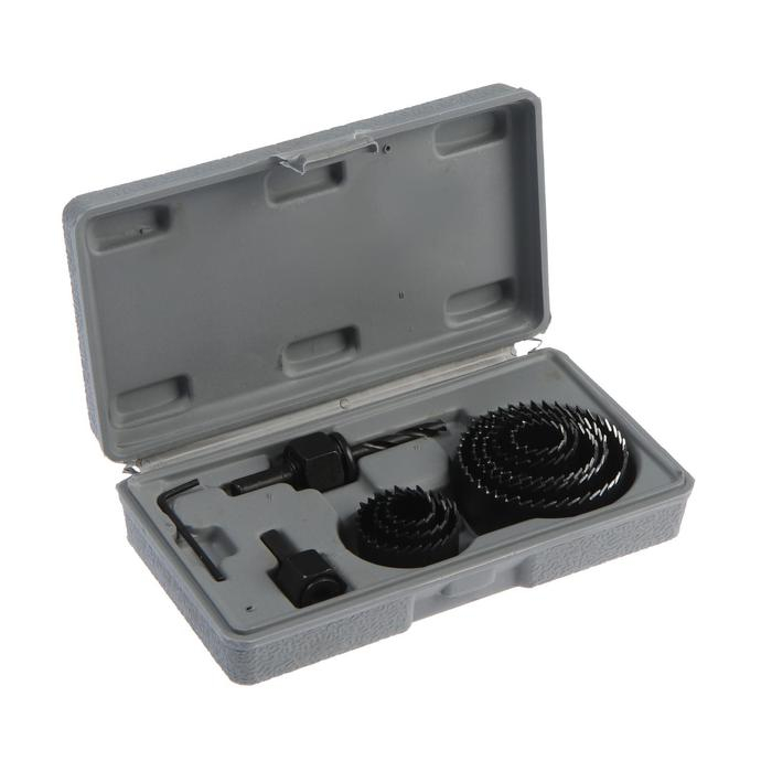 Набор пил кольцевых ТУНДРА, 19-22-28-32-38-44-51-64 мм, 8 шт. Набор пил кольцевых ТУНДРА, 19-22-28-32-38-44-51-64 мм, 8 шт.