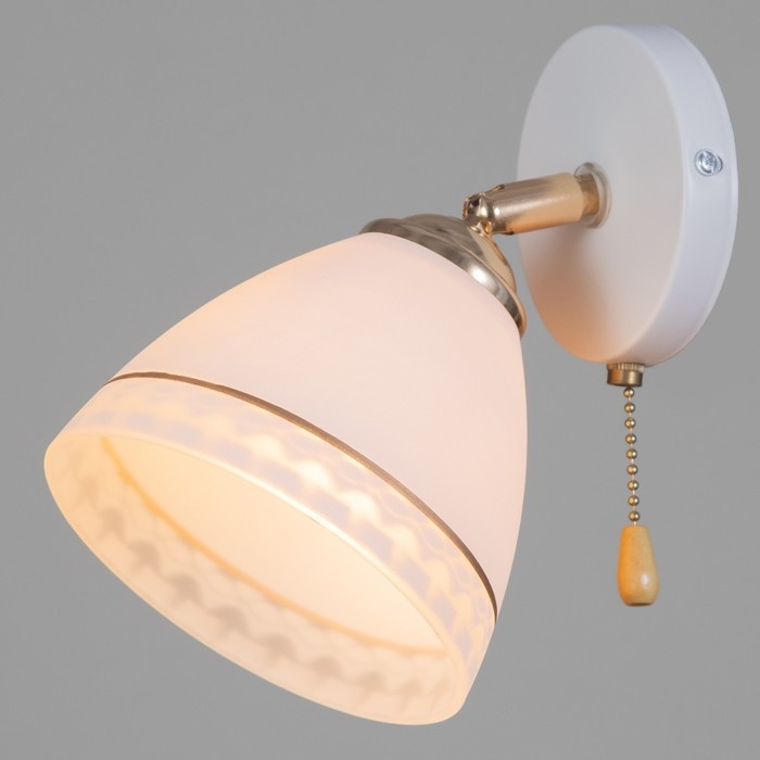 Бра 2729/1 E27 40Вт бело-золотой