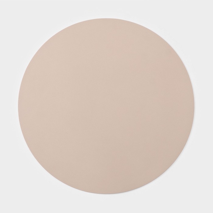 Салфетка сервировочная на стол «Тэм», d=38 см, цвет персиковый