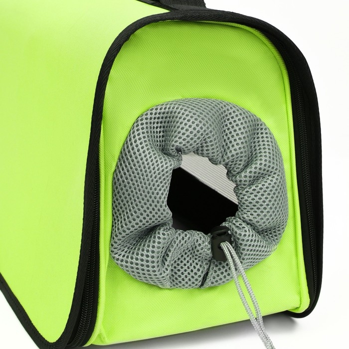 Сумка-переноска с окном для мордочки, 42 х 21 х 25 см, салатовая Сумка-переноска с окном для мордочки, 42 х 21 х 25 см, салатовая