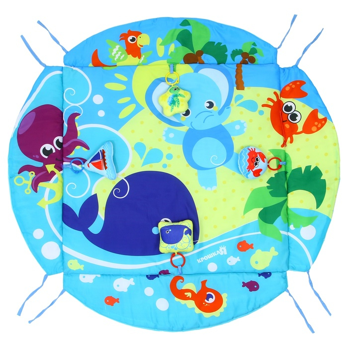 Игровой коврик для детей «Манеж», диаметр 85 см, виды МИКС, Крошка Я Игровой коврик для детей «Манеж», диаметр 85 см, виды МИКС, Крошка Я