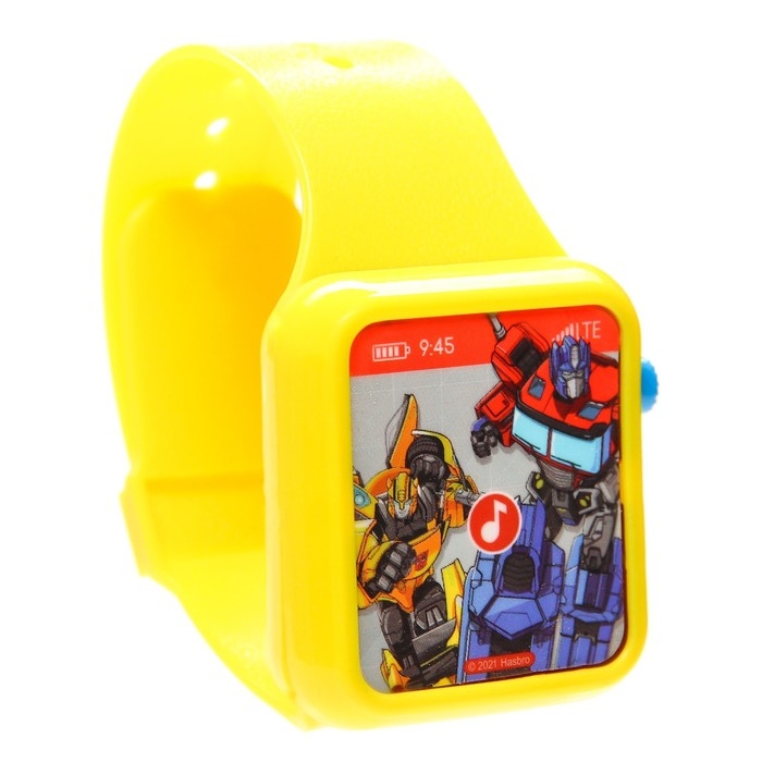 Часы музыкальные «Трансформеры», звук, цвет жёлтый Часы музыкальные «Трансформеры», звук, цвет жёлтый