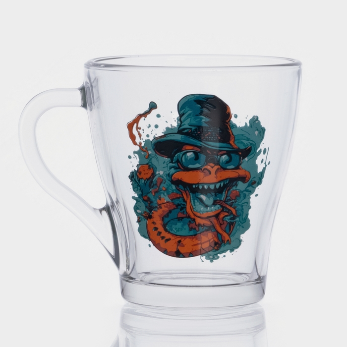 Кружка стеклянная для чая «Символ года 2025», 250 мл Кружка стеклянная для чая «Символ года 2025», 250 мл