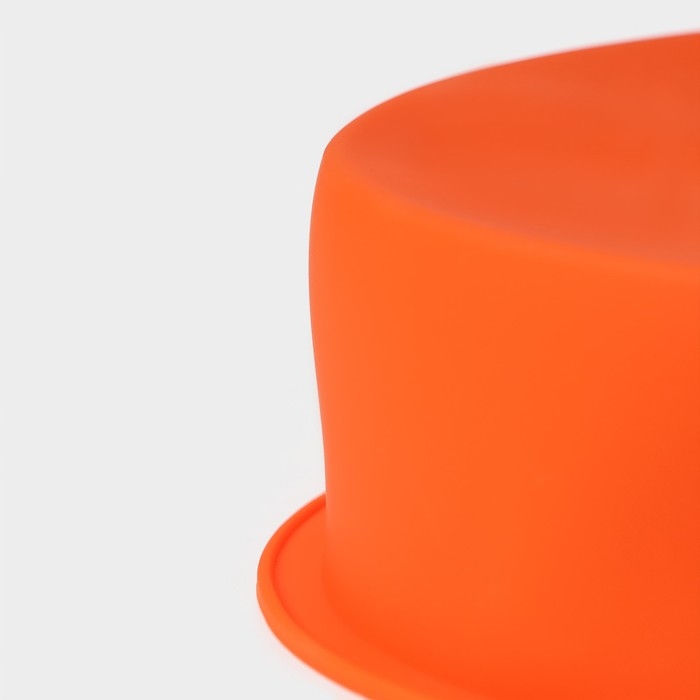 Форма для выпечки Доляна &laquo;Круг&raquo;, силикон, 28&times;5,5 см, внутренний d=26 см, цвет оранжевый