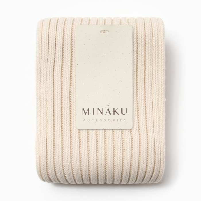 Шарф женский MINAKU, цвет молочный, 180*18 Шарф женский MINAKU, цвет молочный, 180*18