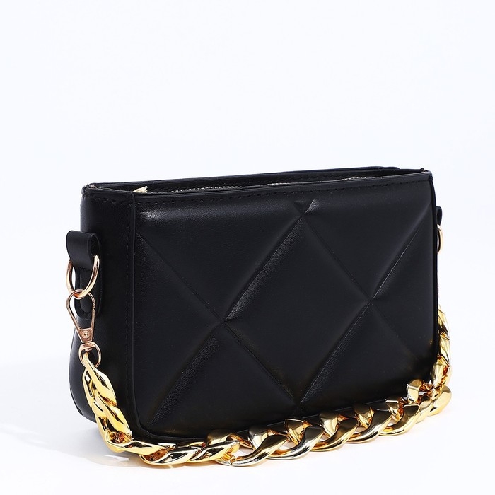 Сумка кросс-боди на молнии, цвет чёрный Сумка кросс-боди на молнии, цвет чёрный