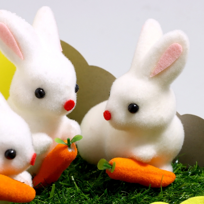 Пасхальный декор «Зайчики на травке» 24 × 19 × 11 см Пасхальный декор «Зайчики на травке» 24 × 19 × 11 см