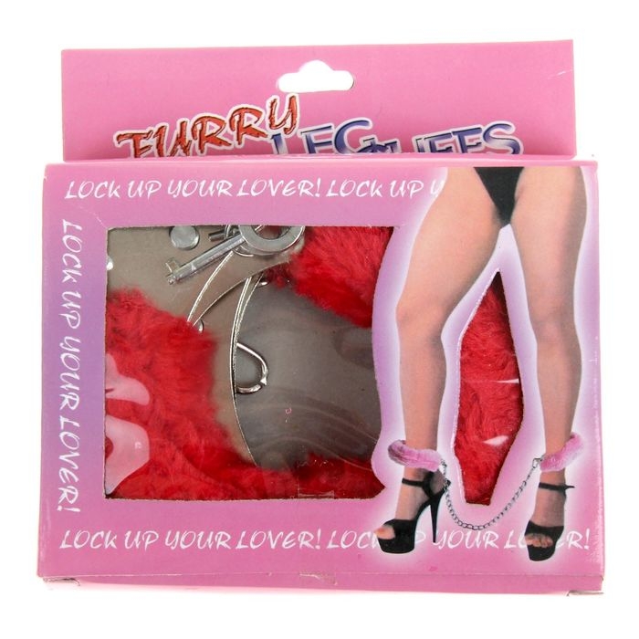 Наручники с мехом, на цепочке, цвета МИКС Наручники с мехом, на цепочке, цвета МИКС