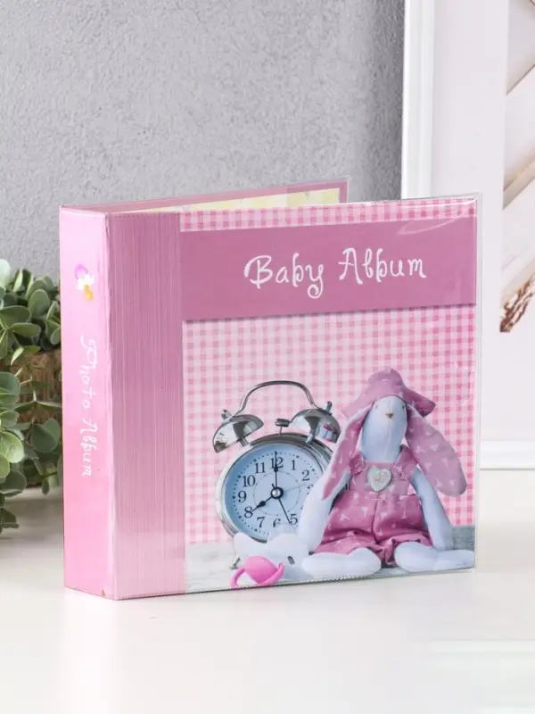 Фотоальбом-анкета, розовый