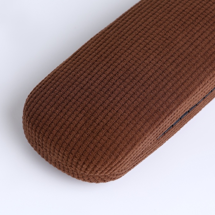 Футляр для очков на хлопушке, длина 16 см, цвет коричневый Футляр для очков на хлопушке, длина 16 см, цвет коричневый