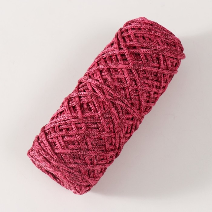 Шнур для вязания 35% хлопок,65% полипропилен 3 мм 85м/160±10 гр (Вишня/ярко-розовый) Шнур для вязания 35% хлопок,65% полипропилен 3 мм 85м/160±10 гр (Вишня/ярко-розовый)