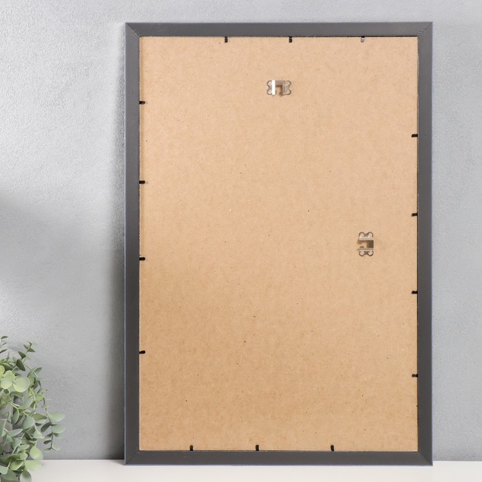 Фоторамка пластик Фоторамка пластик "МИРАМ" 40х60 см, 651628 металлик (пластиковый экран)