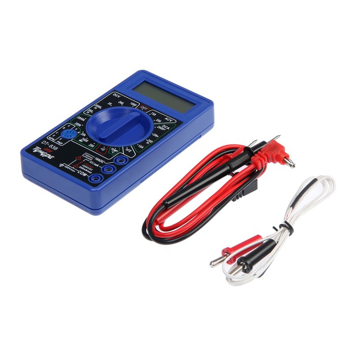 Мультиметр ТУНДРА, DT-838, ACV/DCV, DCA, 200-2МΩ, прозвон, TEMP C° Мультиметр ТУНДРА, DT-838, ACV/DCV, DCA, 200-2МΩ, прозвон, TEMP C°