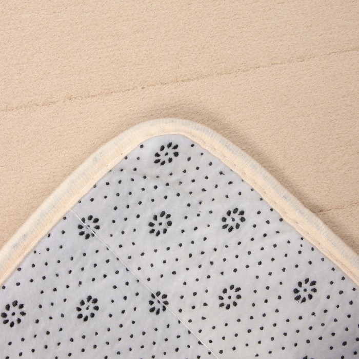 Коврик для ванной Этель Basic, цв. бежевый, 40х60 см Коврик для ванной Этель Basic, цв. бежевый, 40х60 см