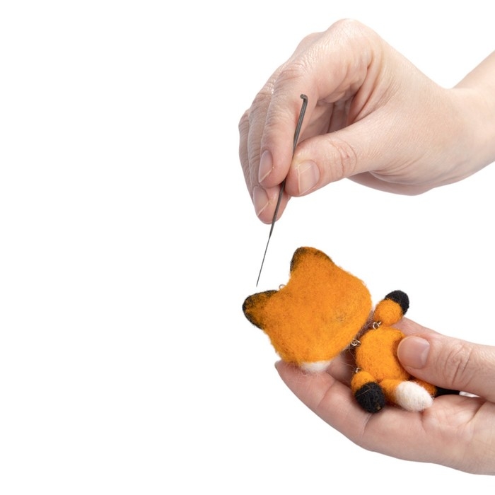 Игрушка брелок «Лисёнок», валяние шерстью Игрушка брелок «Лисёнок», валяние шерстью