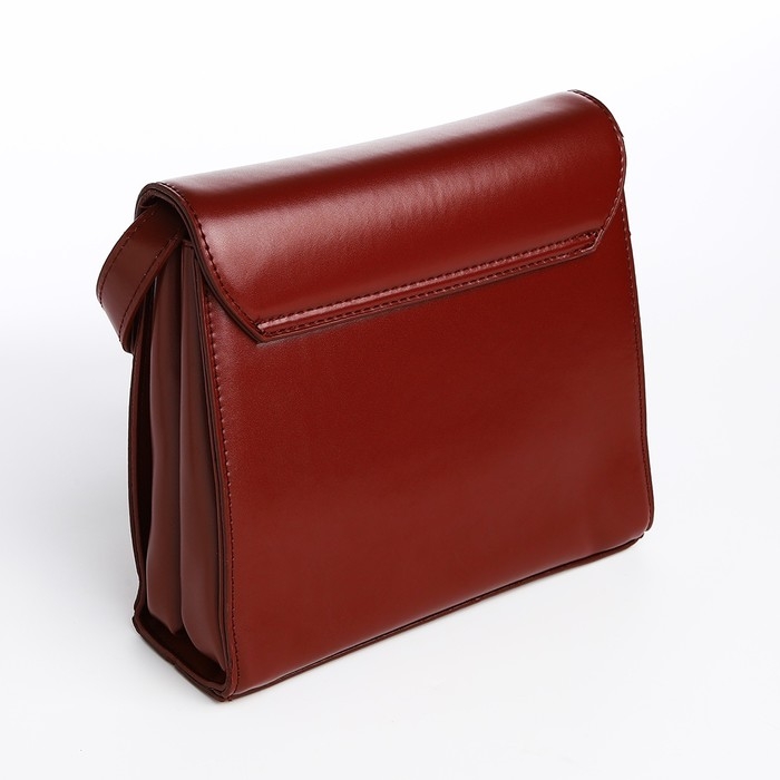 Сумка-мессенджер на магните, цвет тёмно-коричневый Сумка-мессенджер на магните, цвет тёмно-коричневый