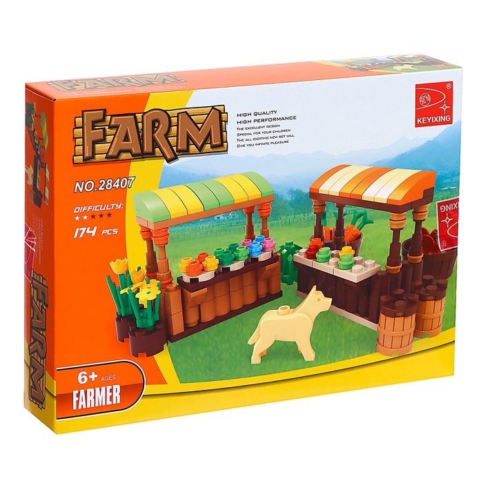 Конструктор Ферма &laquo;Рынок&raquo;, 174 детали