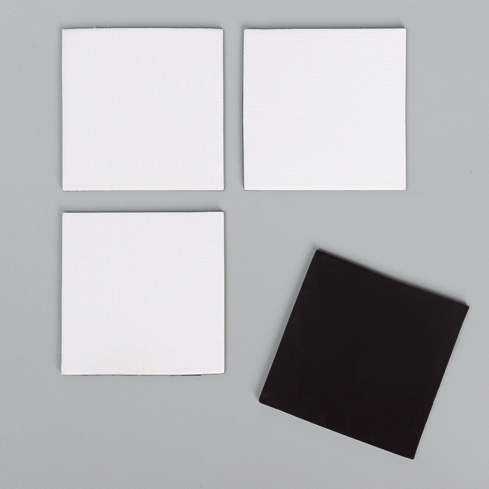 Набор холстов на магните «Квадрат», 7,5 см, 4 шт Набор холстов на магните «Квадрат», 7,5 см, 4 шт