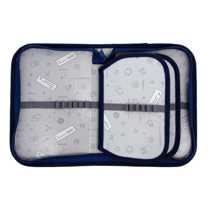 Пенал 3 секции, вкладка внутри, 140 х 210 х 40 мм, тканевый, Calligrata TOP Block Пенал 3 секции, вкладка внутри, 140 х 210 х 40 мм, тканевый, Calligrata TOP Block "Тачка неон"