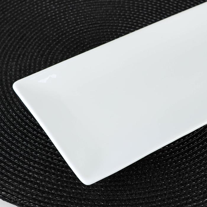 Блюдо фарфоровое для суши/канапе Wilmax, 35,5×14 см, цвет белый Блюдо фарфоровое для суши/канапе Wilmax, 35,5×14 см, цвет белый