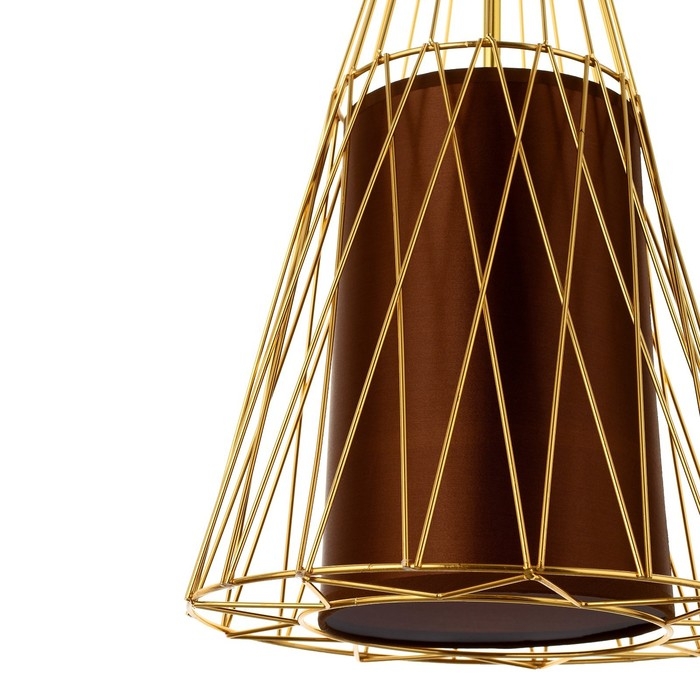 Светильник BayerLux "Вортекс" 1х40Вт E27 золото 27х27х120 см.